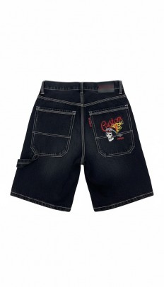 לצפייה במוצר JEANS SHORTS ( JORTS ) - SKULL FLAMES 